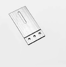 [109007003] Railplaat 60x120mm, RVS