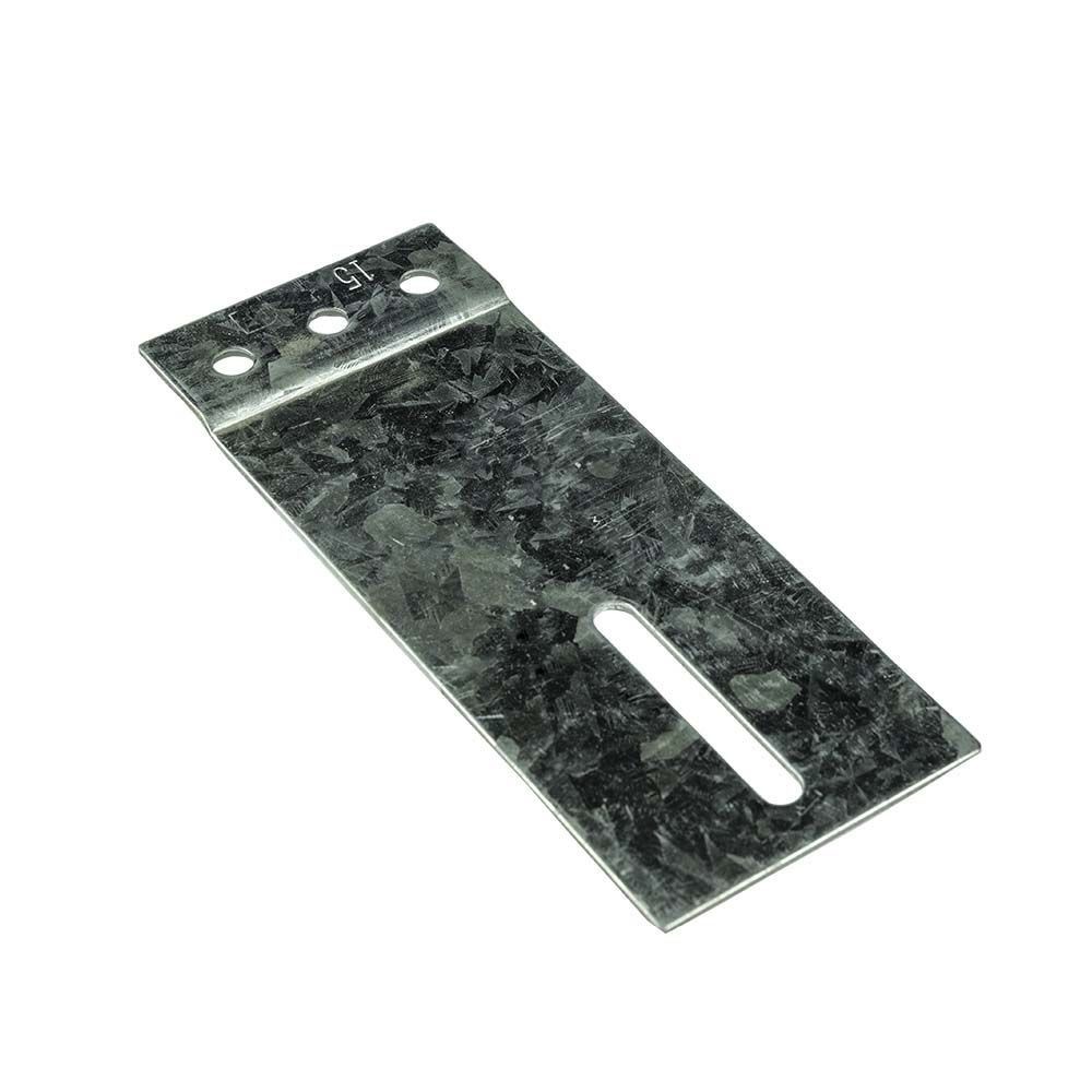 [109007004] Railplaat 60x130mm, verzinkt