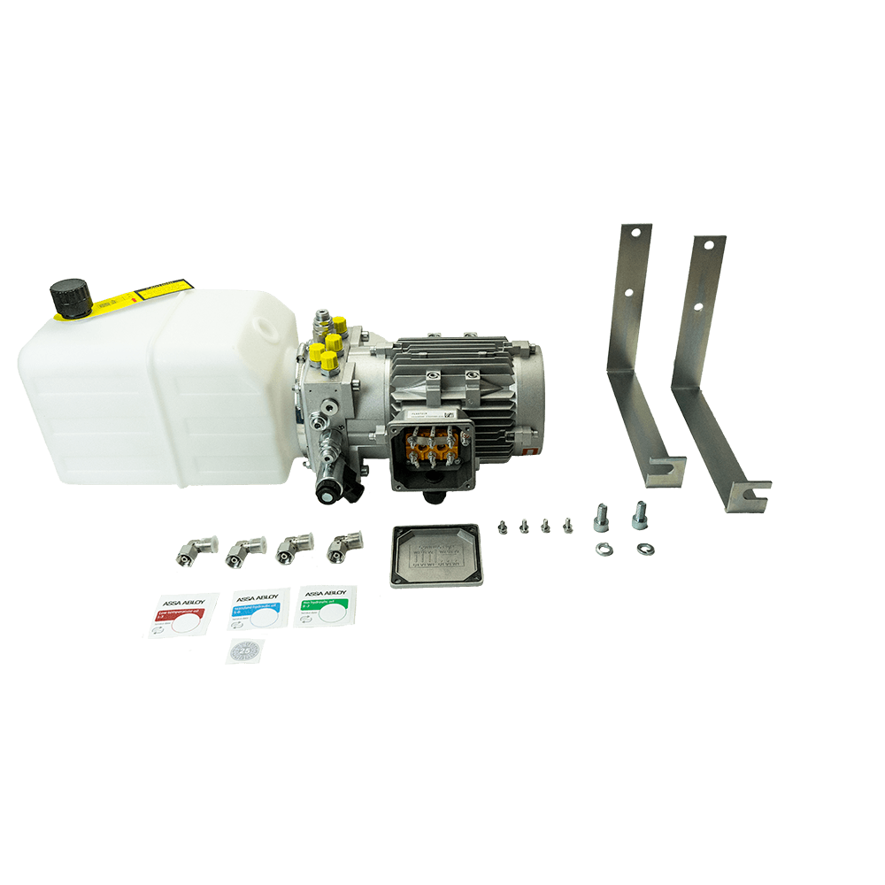 Hydrauliek aggregaat, teledock, 2 ventielen, 1,5KW Assa Abloy vanaf 2025
