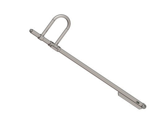 [2070008] Prawa dźwignia obsługi, długość płyty doku 1750mm