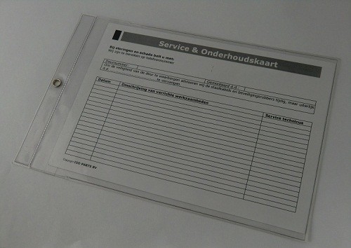 [6080004] Sleeve for service and maintenance card