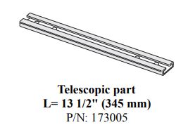 Telescopisch onderdeel  L=34