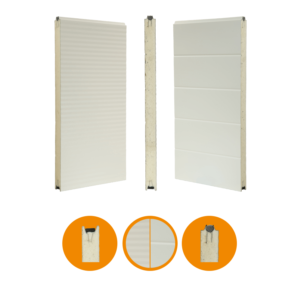[102001080-a] Alpha deurpaneel, type ISO Micro, 40x610mm RAL9002/RAL 9002 (Het geheel, Standaard, Standaard)