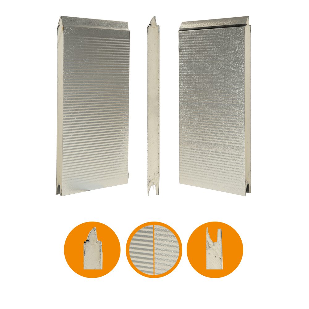 [102001043-a] Crawford door panel original 542 aluminum. 42x600mm Brut Alu (Whole unit, Standard, Standard)