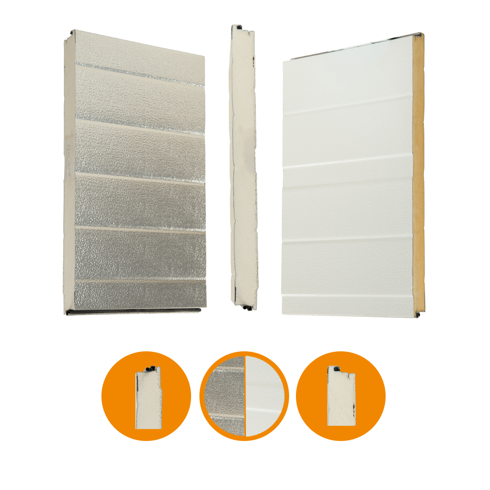 [102001057-a] Door panel Crawford orig. 342. aluminum. 42x500mm. RAL 9002/Brut Alu (Unità completa, Standard, Standard)