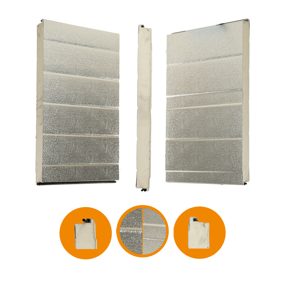 [102001031-a] Door panel Crawford original 342, aluminium, 42x500mm Brut Alu (Unità completa, Standard, Standard)