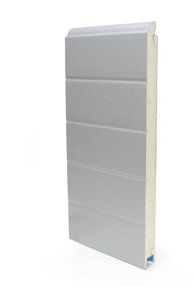 [102001067-a] Door panel ST3V 40x610mm. stucco/smooth FS. RAL9006/RAL 9002 (Unità completa, Standard, Standard)
