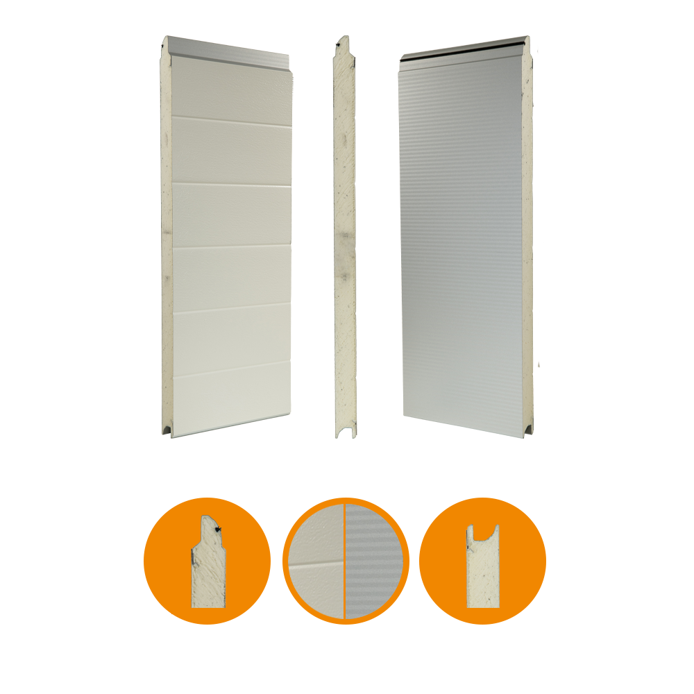 [102001081-a] Hörmann SPU F42 Micrograin H750, RAL 9006/RAL 9002 (Unità completa, Standard, Standard)