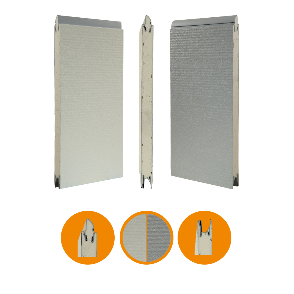 [102001087-a] IDD-CR Door section 542 Steel 9006/9002 (Unità completa, Standard, Standard)