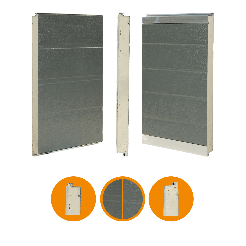 [102001009-a] IDD-HO paneel, voor Hörmann SPU 20 42x500mm Zilver grijs (Het geheel, Standaard, Standaard)