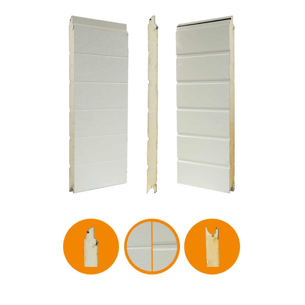 [102001014-a] IDD-HO panel for Hörmann SPU 30/40, SPU F42, 42 x 750 mm RAL 9002/RAL 9002 (Ensemble complet, Standard, Standard)