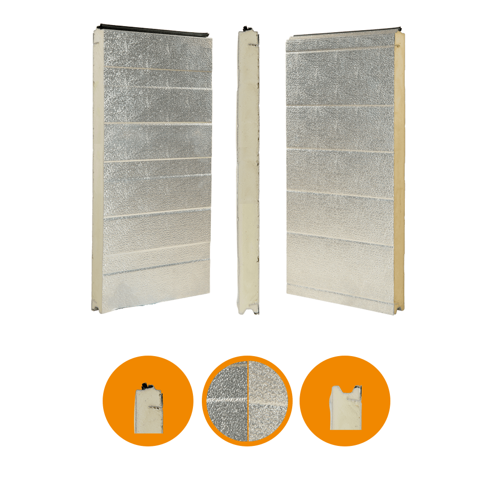 [102001040-a] Nassau 6000 door panel, original, aluminum, 44x600 Brut Alu (Ensemble complet, Standard, Standard)